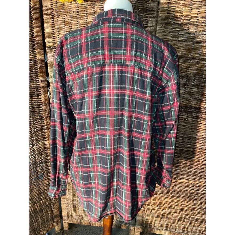 Basic Editions Long-Sleeve Flannel M - Picture 7 of 9